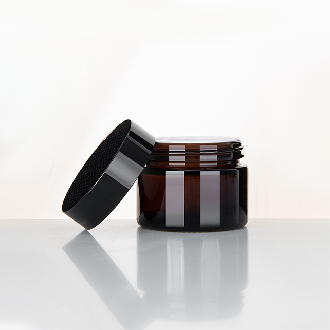 2018 Luxury 15g 30g 50g 100g Frosted glass Bottle glass Cosmetic Cream Packaging Jar With Bamboo Lid