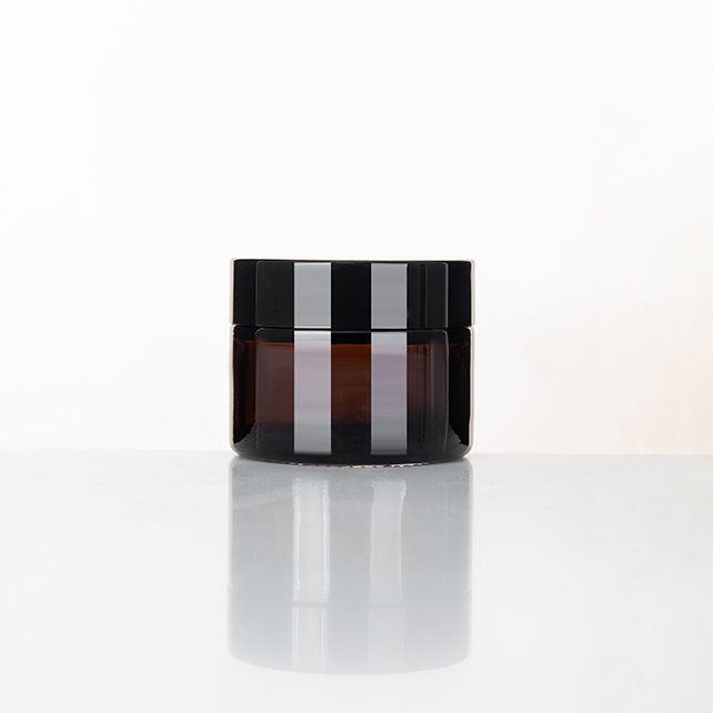 2018 Luxury 15g 30g 50g 100g Frosted glass Bottle glass Cosmetic Cream Packaging Jar With Bamboo Lid