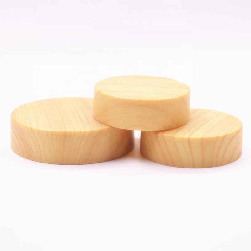 2018 New Top Quality Luxury Simple Round 10g 20g 30g 50g 100g frosted Glass Cream Jar with wooden like lid