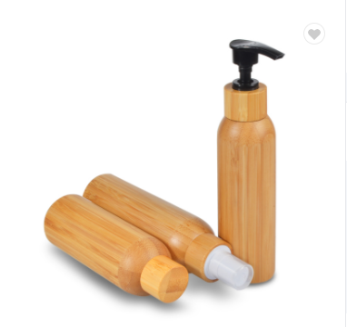 2018 New design 100ml 120ml 150ml cosmetic bamboo lotion bottle