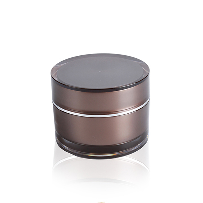 2018 New product cosmetic packaging China supplier 200 ml brown plastic cosmetic cream jar