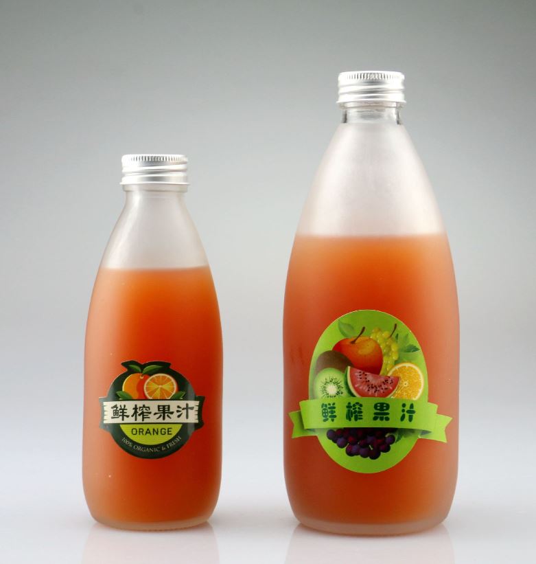 2018 new product glass bottle for water milk and juice and kombucha 330ml and 500ml