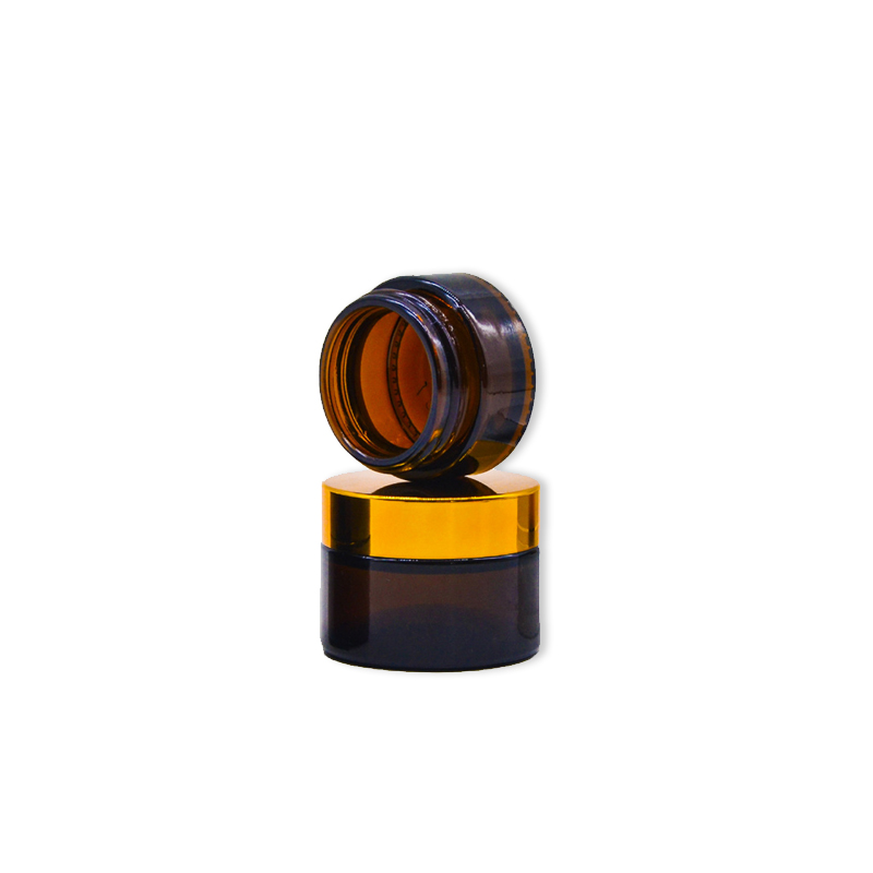 2019 5g 10g 15g 20g 30g 50g 100g amber wholesale glass jar with lid
