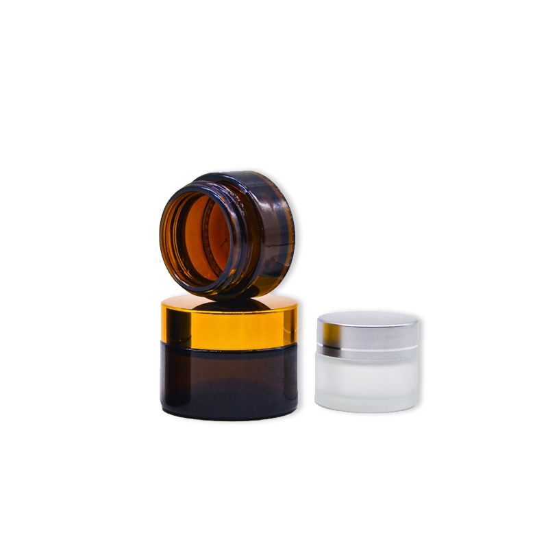 2019 5g 10g 15g 20g 30g 50g 100g amber wholesale glass jar with lid