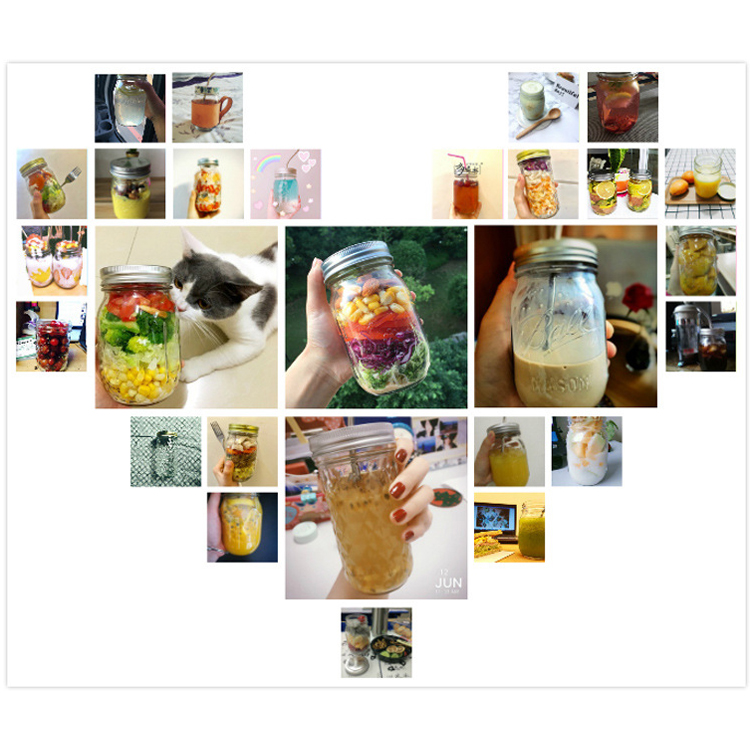 2019 Hot Sale 500Ml 16Oz Glass Beverage Bottle Milk Tea Coffee Juice Cup Enzyme Bottle Glass Coffee With Aluminum Cap