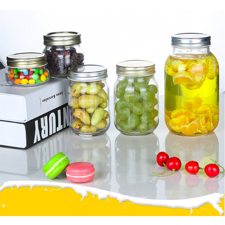 2019 Hot Sale 500Ml 16Oz Glass Beverage Bottle Milk Tea Coffee Juice Cup Enzyme Bottle Glass Coffee With Aluminum Cap