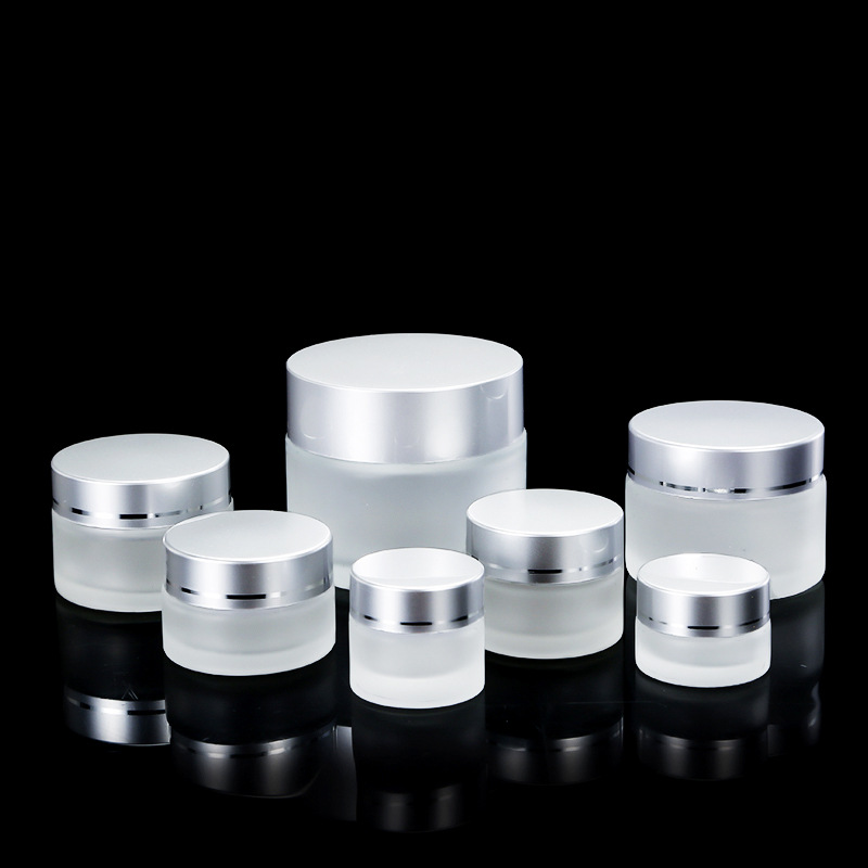 2019 New Design Frosted 10g Cosmetic Glass Cream Jar