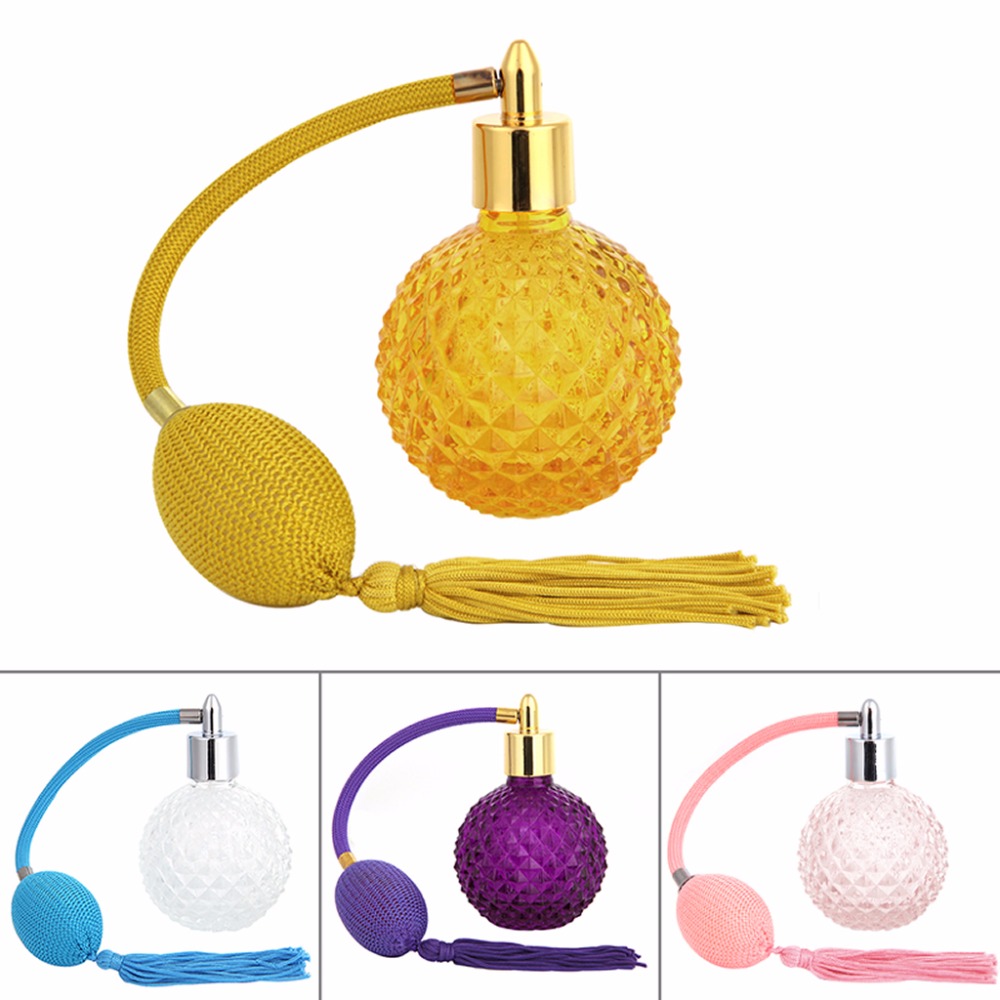 2019 New Design On Sale Elegant 100ml Lady Vintage Refillable Perfume Bottle Long Spray Atomizer Glass Bottle Gift