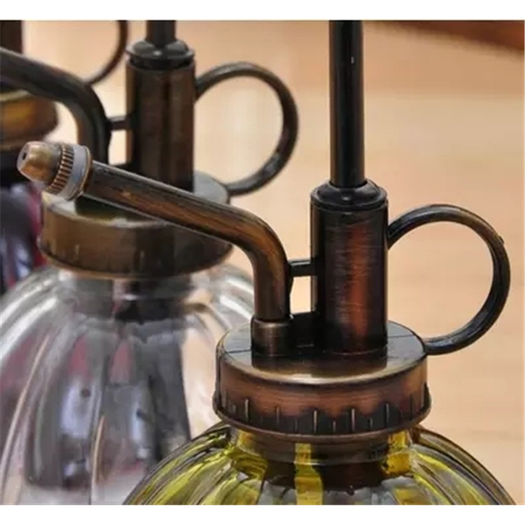 2019 New style wholesale Water the flower pot/copper-colored watering can glass spray bottle