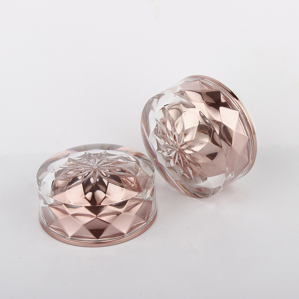 2019 Popular 5g diamonds clear cream plastic acrylic jars cosmetics jars with lids, luxury cosmetic jars
