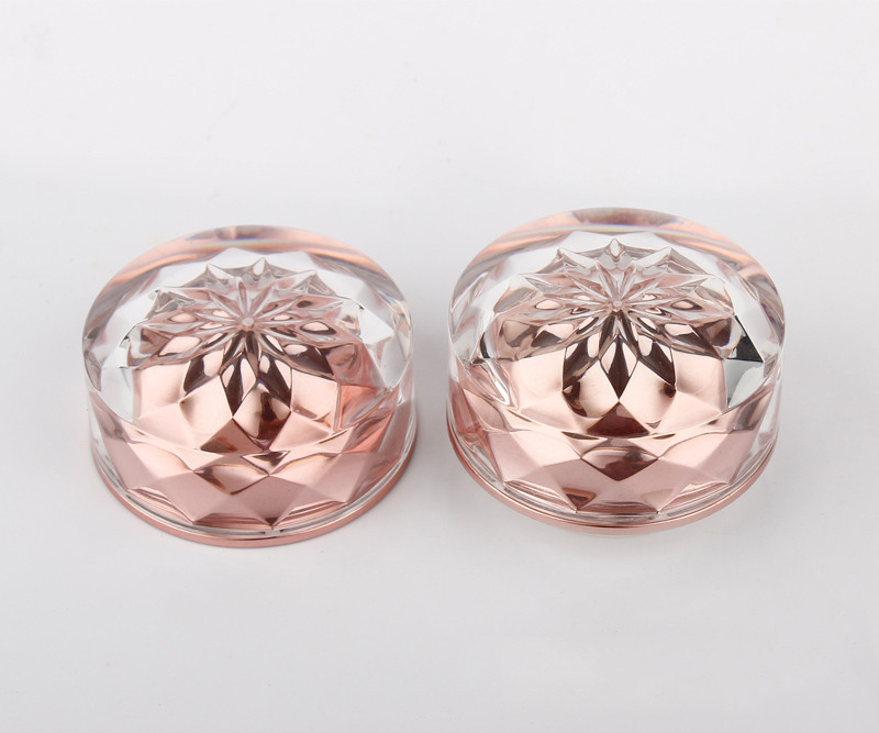 2019 Popular 5g diamonds clear cream plastic acrylic jars cosmetics jars with lids, luxury cosmetic jars