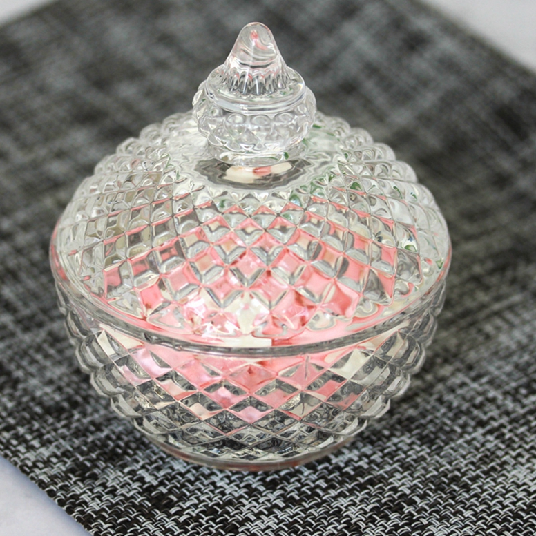 2019 Popular sales 320g container food storage, small glass candy jar