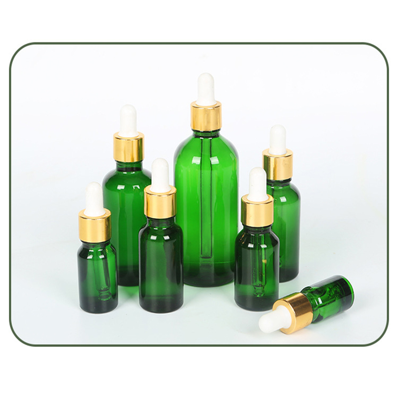 2019 best selling empty clear amber green blue dropper glass cosmetics jar bottle unbreakable for oil 5ml 15ml 30ml