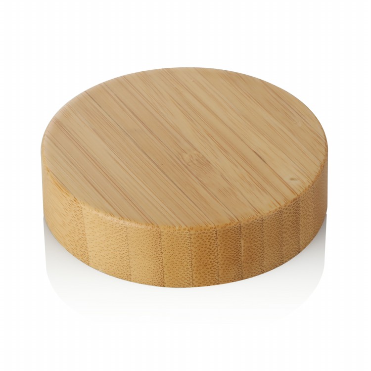 2019 hot selling 30g 50g 100g white PP plastic cosmetic cream jar with natural bamboo cap lid china supplier