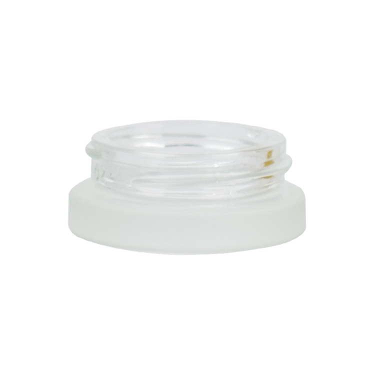 2019 latest popular 5g 15g 30g 50g 100ml clear frosted glass cosmetic cream jar with engraving bamboo lid