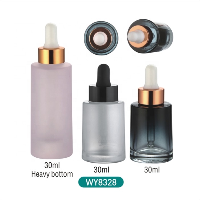 2019 new empty cosmetic frosted frost glass luxury best selling serum dropper bottle  products 30ml