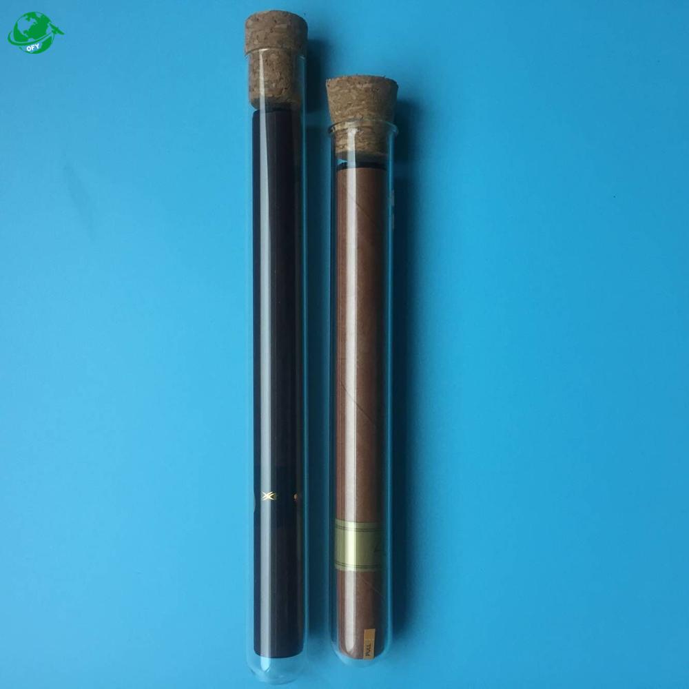 2019 new style clear glass joint tubes with cork sopper