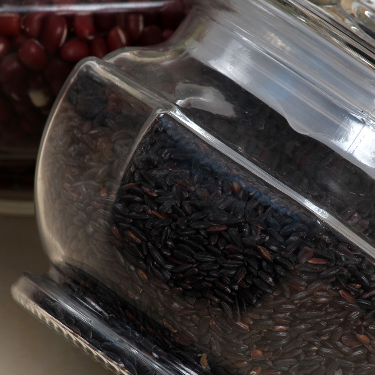 2020 500ml 800ml 1000ml Round Air Tight Glass Storage Jar with Glass Lid for Food