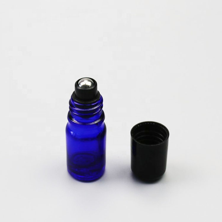 2020 5ml 10ml 30ml 50ml amber glass roll on essential oil roller bottles