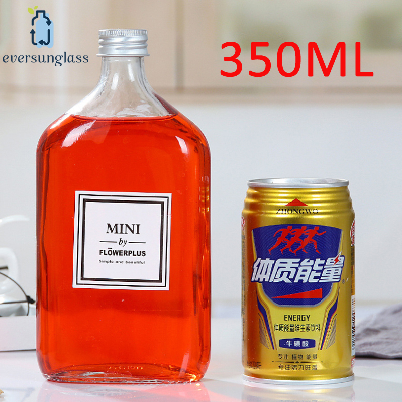 2020 Best Selling New 350ml Clear Wine Bottle Whisky Bottle In Unique Shape