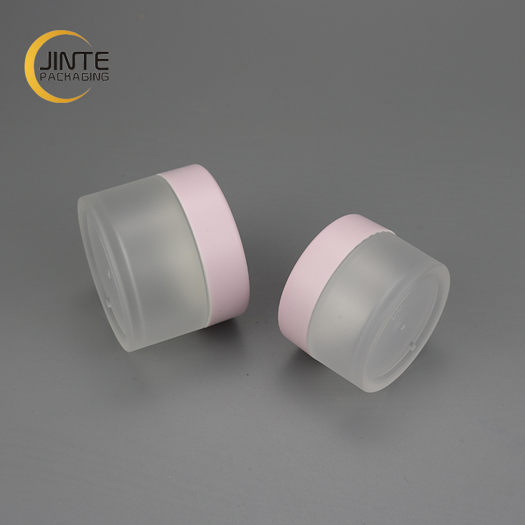 2020 Cosmetic Packaging 30ml 1OZ Frosted Jar, Lip Scrub Jar with Pink Cap
