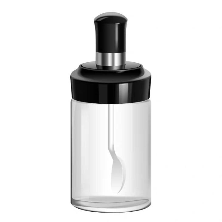 2020 Custom Logo Cooking Oil Vinegar Dispenser Cruet Glass Oil Bottle with Oil Brush or Spoon