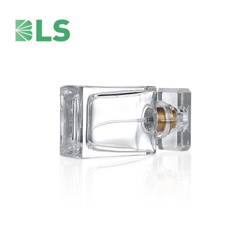 2020 Free Sample China Manufacturer 30ml Custom Spray Refillable 50ml Wholesale Luxury Empty Glass Square Perfume Bottle