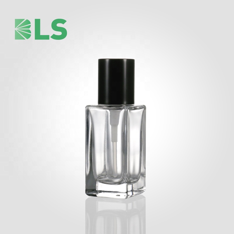 2020 Free Sample Luxury Manufacturer 30 ml 50 ml 100 ml Refillable Custom Empty Glass Square Foundation Bottle