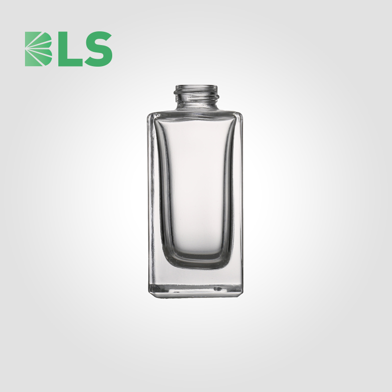2020 Free Sample Luxury Manufacturer 30 ml 50 ml 100 ml Refillable Custom Empty Glass Square Foundation Bottle