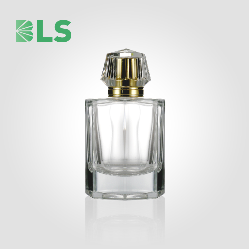 2020 Free Sample Manufacturer Wholesale Custom Luxury 100ml Refillable Empty Screw Spray Glass Hexagon Perfume Bottle