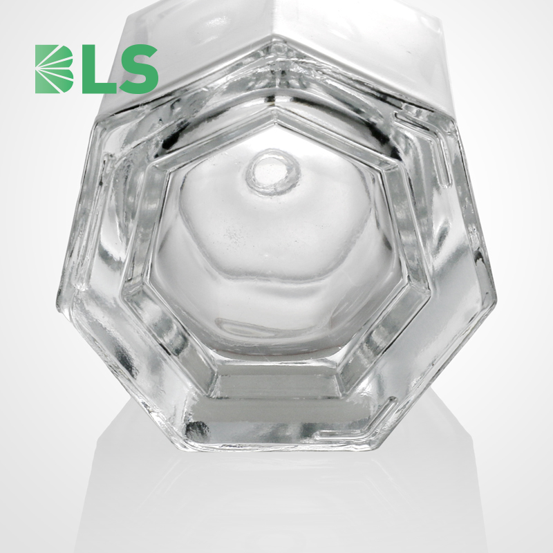 2020 Free Sample Manufacturer Wholesale Custom Luxury 100ml Refillable Empty Screw Spray Glass Hexagon Perfume Bottle