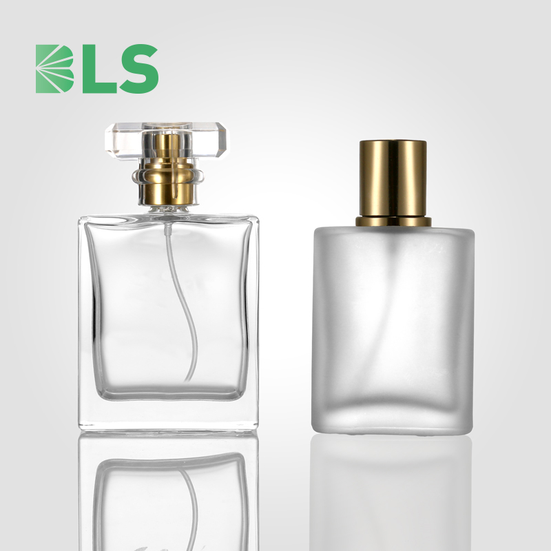 2020 Free Sample Manufacturer Wholesale Luxury Refillable Custom Cap 30ml 50ml 100ml frosted Spray Empty Glass Perfume Bottles