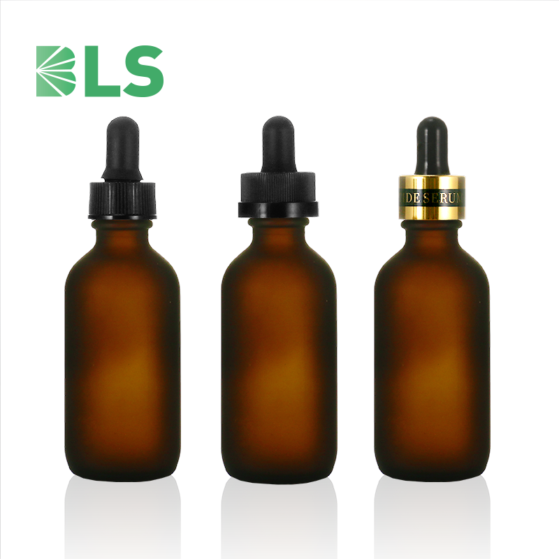 2020 Free Sample Wholesale 10ml 15ml 30ml 50ml 100ml frosted boston 8 oz round amber glass dropper roller essential oil bottle