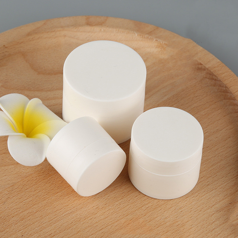 2020 Free Sample  in stock frosted white Luxury Cosmetics 3g 5g 10g 15g 30g 50g 80g 1oz  plastic  Cosmetic Jars