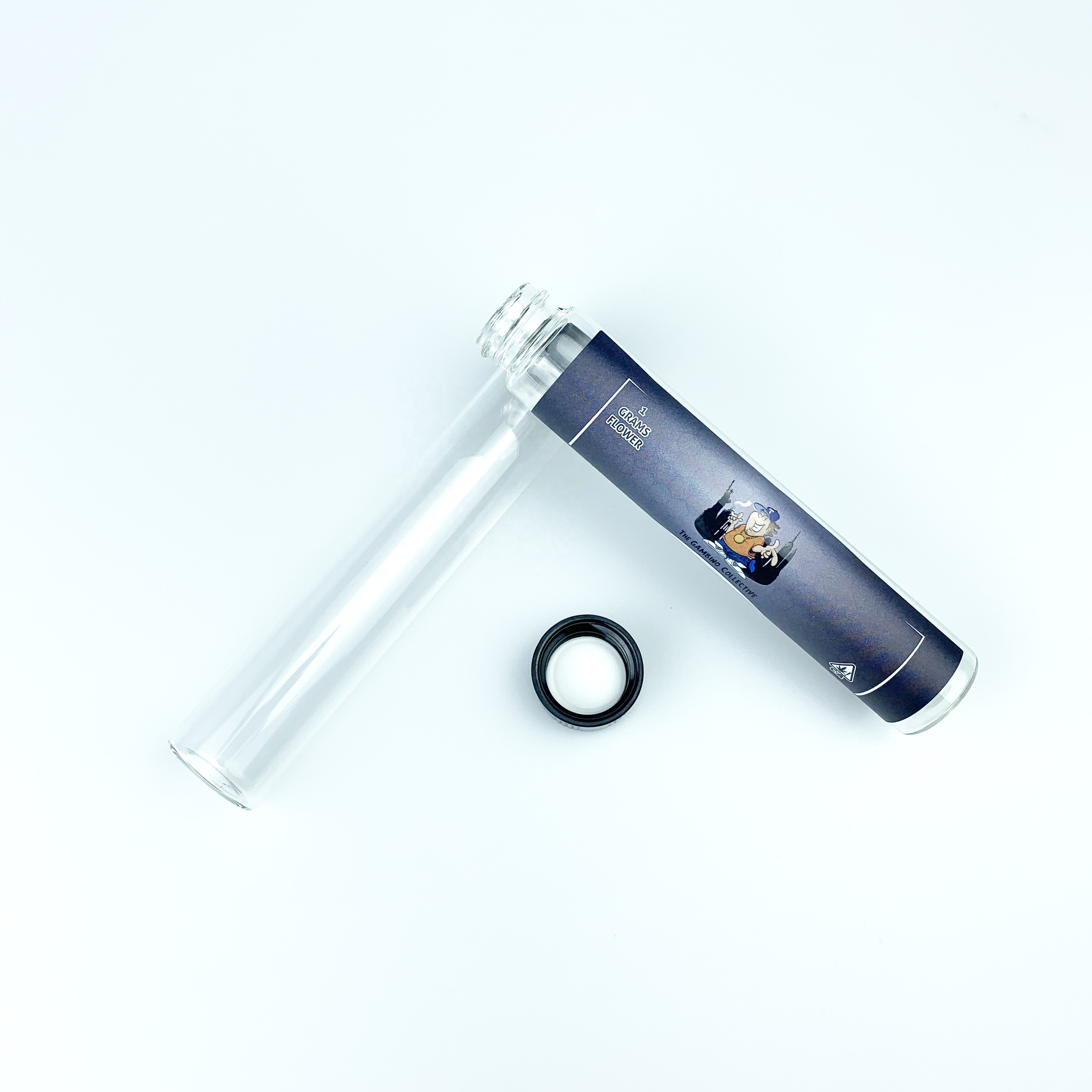 2020 Future Glass Pre Roll Tube with Label Top Sticker Hempblunts Joints Tube Vape 420 Packaging Custom Welcomed