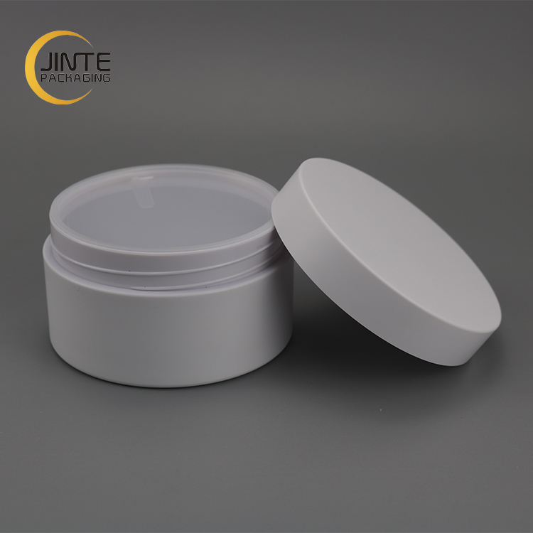 2020 HOT Packaging 200g Cosmetics Containers Matte White Plastic Containers Face Scrub PETG Jar