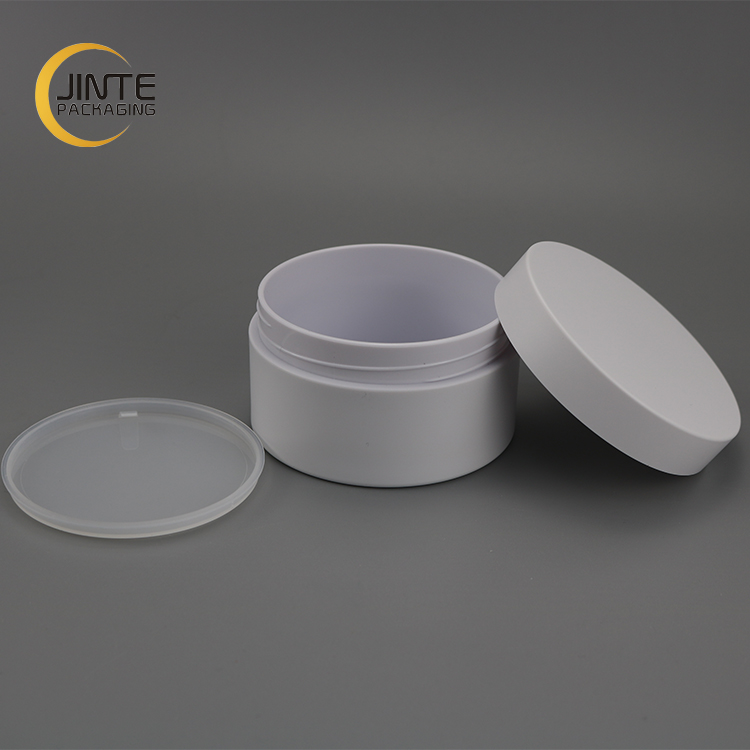 2020 HOT Packaging 200g Cosmetics Containers Matte White Plastic Containers Face Scrub PETG Jar