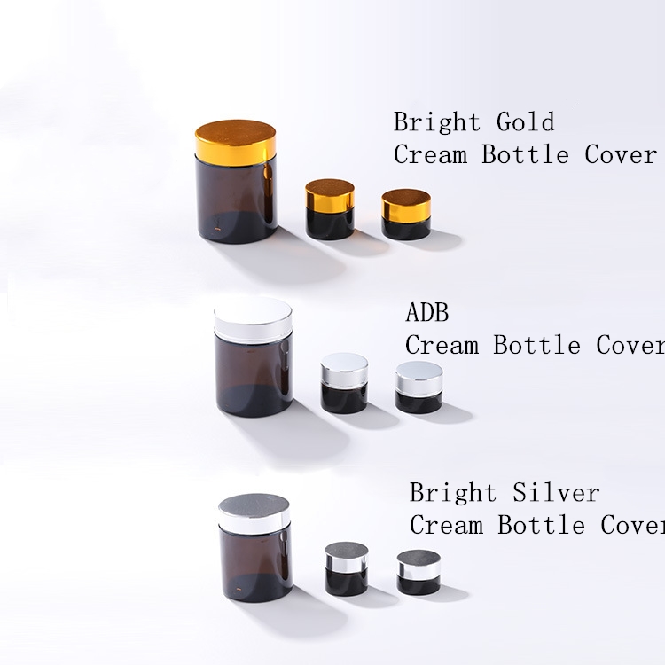 2020 Hot Sale 5g 10g 20g 30g 50g 60g 100g 120g Cream Bottle Glass Cosmetic Jar Dark Brown Glass Cream Bottle Jar Wholesale