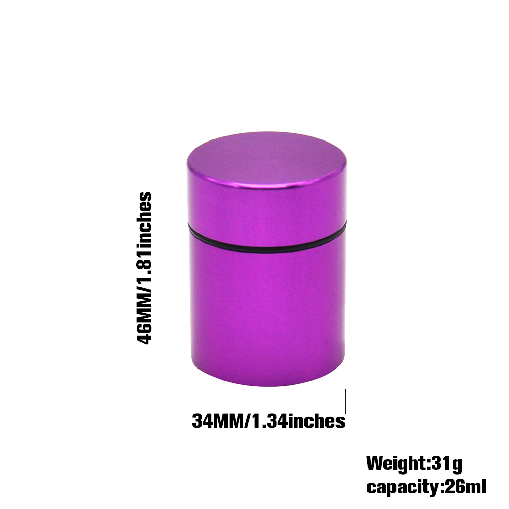 2020 Hot Selling Small Mini Air Tight Weed Container Jar Smell Proof Stash Jar Weed Custom Logo Box