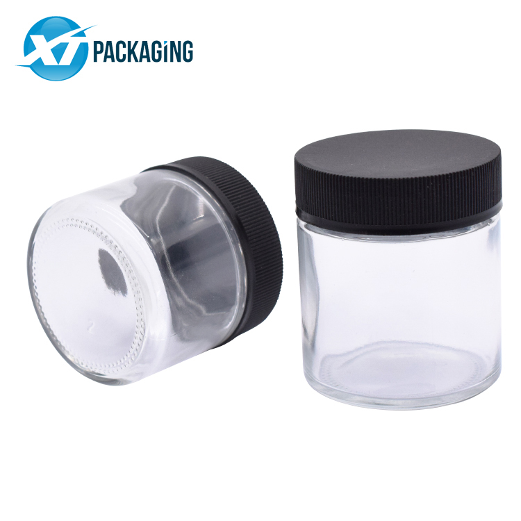 2020 Hot Selling Smell Proof Child Resistant Glass Jar Weed Jar Flower Packaging Glass Jar