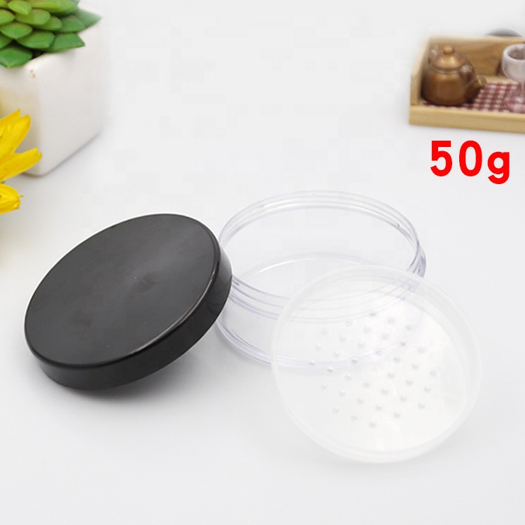 2020 Hot selling best price loose powder jar with puff