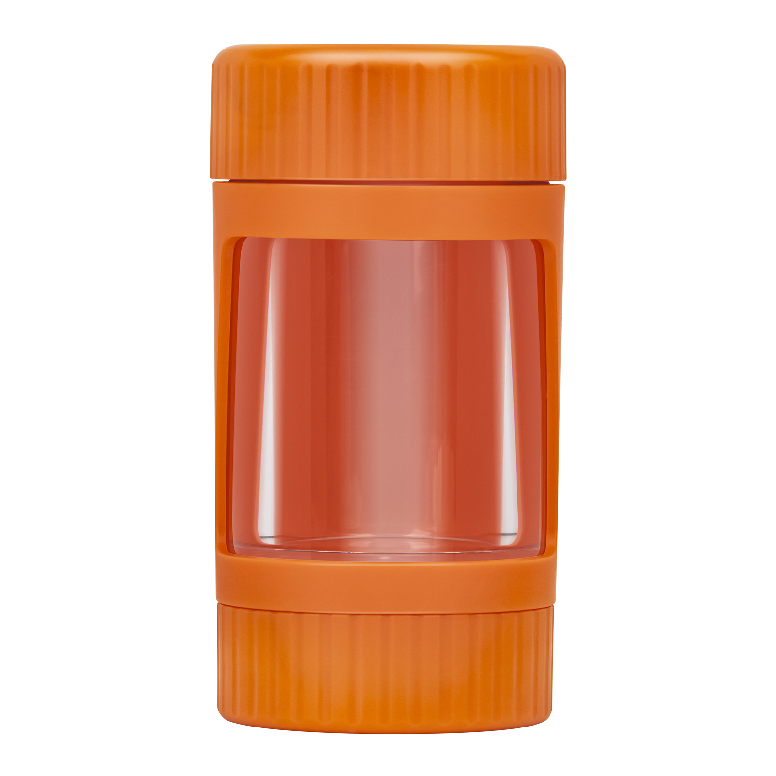 2020 Magnifying Weed Stash Jar Air Tight Glass Storage Herb Container LED Light Mag Jar with Grinder