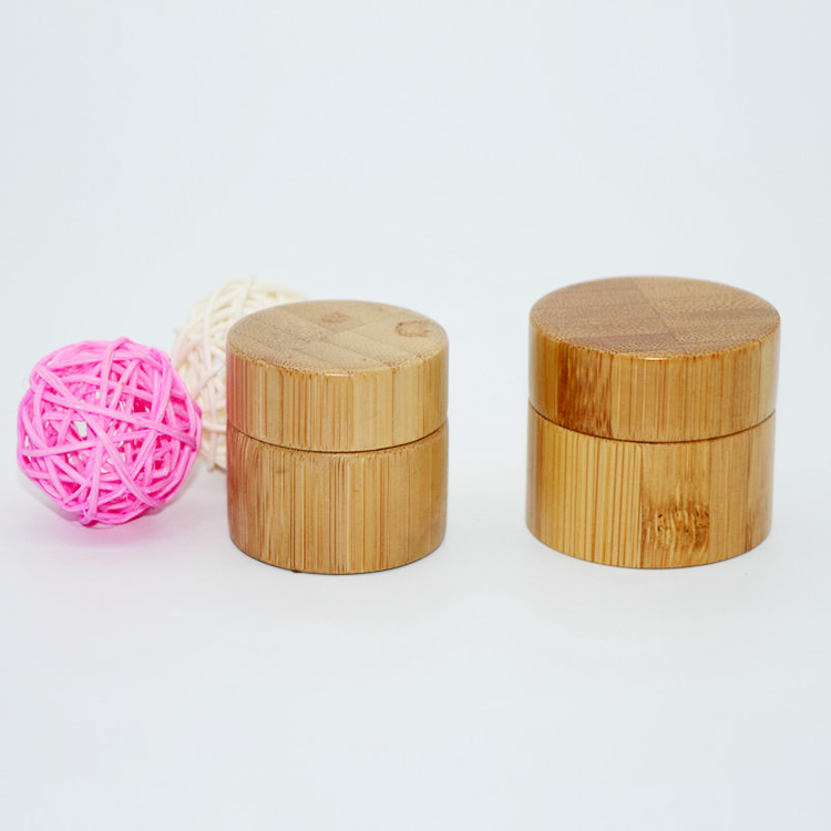 2020 Nature cosmetic package bamboo cosmetic jar