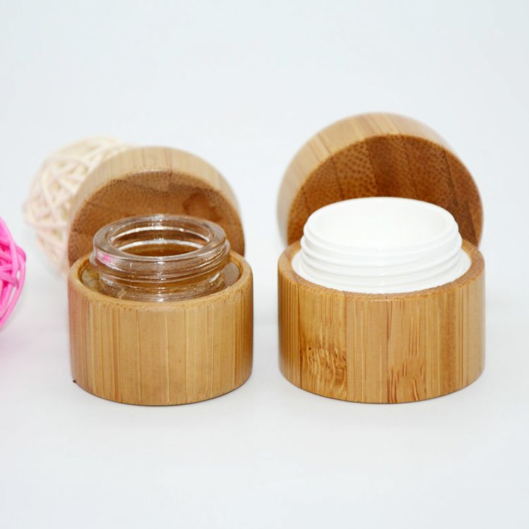 2020 Nature cosmetic package bamboo cosmetic jar