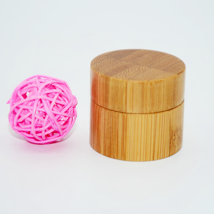 2020 Nature cosmetic package bamboo cosmetic jar