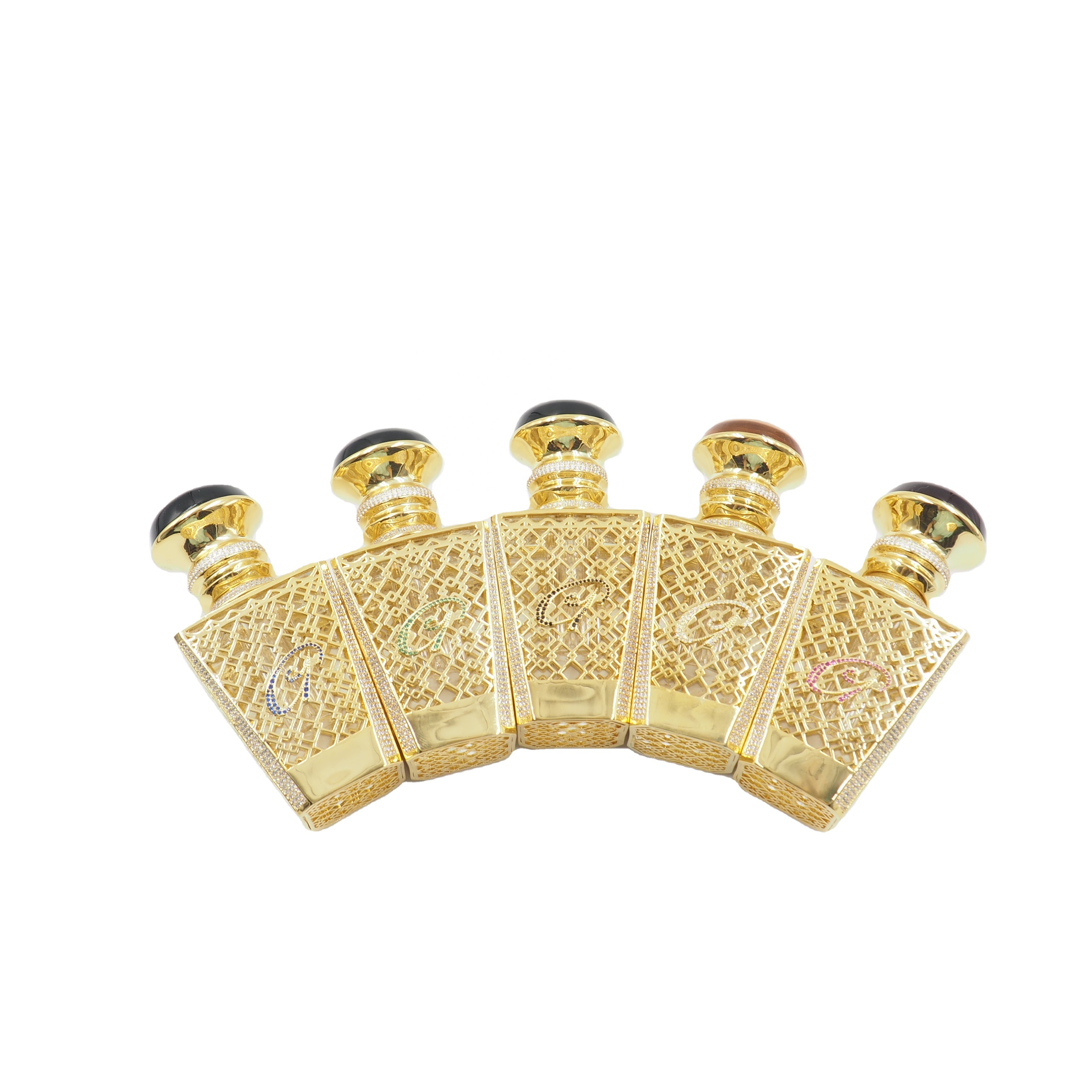 2020 New 3 ml Luxury Arabic Perfume Essential Oil Crystal Bottle Boite Pour Attar Bottle