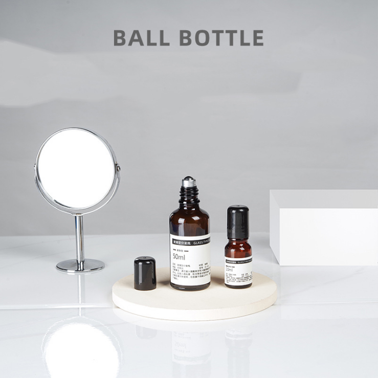2020 New Amber clear perfume Empty 5ml 10ml 15ml 20ml 50ml 100ml Cosmetic Essential Oil Glass Roll On Bottle