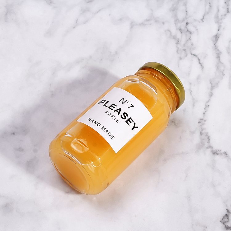 2020 New Arrival 4oz Clear Glass Cylinder Jar For Jam Juice