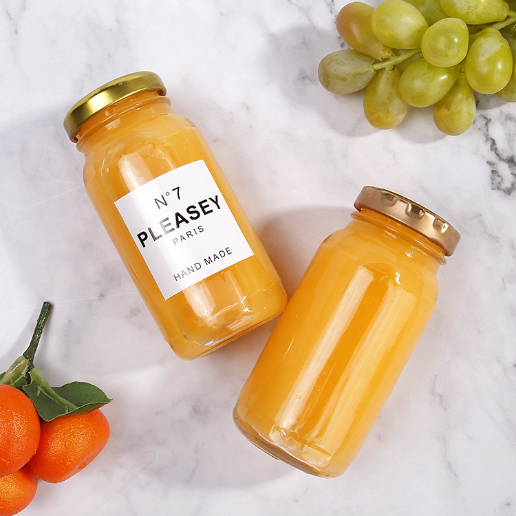 2020 New Arrival 4oz Clear Glass Cylinder Jar For Jam Juice