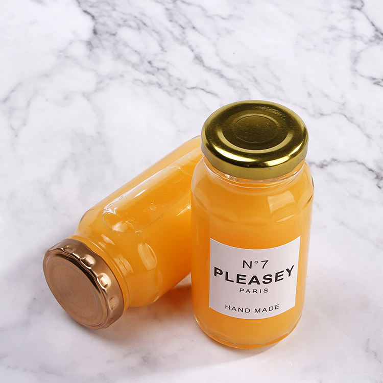 2020 New Arrival 4oz Clear Glass Cylinder Jar For Jam Juice